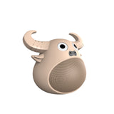 Fitsmart Bluetooth Animal Face Speaker Portable Wireless Stereo Sound - Khaki