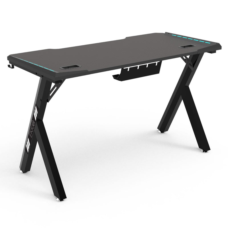 EKKIO RGB Gaming Desk Y Shape Black 120cm