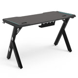 EKKIO RGB Gaming Desk Y Shape Black 140cm