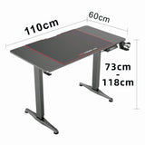 Gaming Standing Desk Home Office Lift Electric Height Adjustable Sit To Stand Motorized Standing Desk 1160