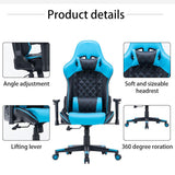 Gaming Chair Ergono Black REdmic Racing chair 165° Reclining Gaming Seat 3D Armrest Footrest