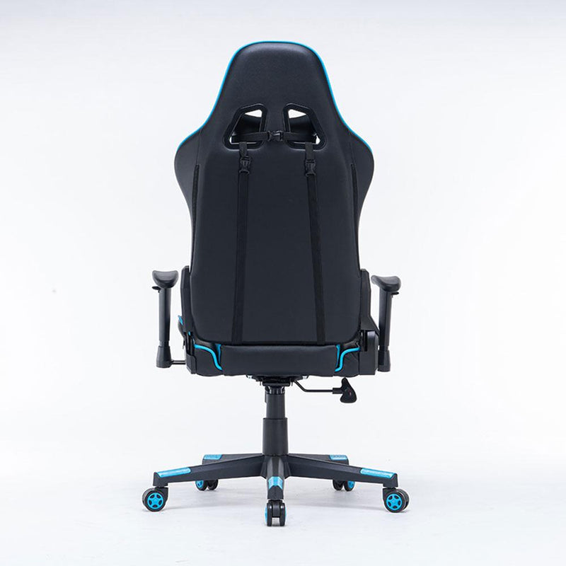 Gaming Chair Ergonomic Racing chair 165° Reclining Gaming Seat 3D Armrest Footrest Green Black