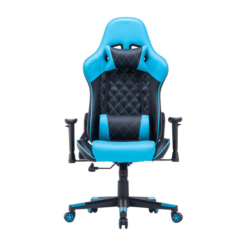 Gaming Chair Ergonomic Racing chair 165° Reclining Gaming Seat 3D Armrest Footrest White Black