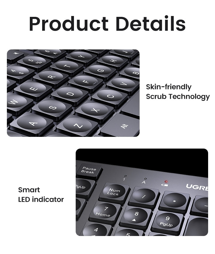 UGREEN 90250 104-Key layout 2.4G Wireless Keyboard