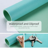 Green 120cm*60cm Dual Side Office Desk Pad Waterproof PU Leather Computer Mouse Pad