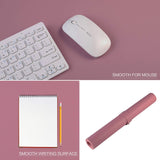 Pink 120cm*60cm Dual Side Office Desk Pad Waterproof PU Leather Computer Mouse Pad